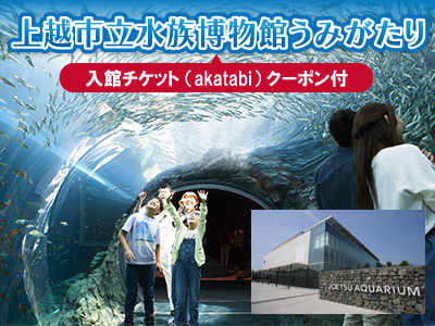 上越市立水族博物館うみがたり入館チケット(akatabi)クーポン付