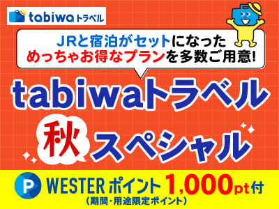 【tabiwaトラベル/WESTER会員限定】tabiwaトラベルスペシャル★東海★WESTERポイント付 
